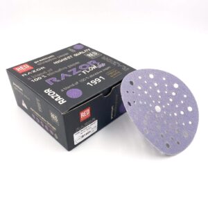 dischi abrasivi ceramici viola razor flow cut 150mm multiforo r180+ (50pz)