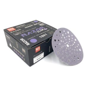 dischi abrasivi ceramici viola razor flow cut 150mm multiforo r240+ (50pz)