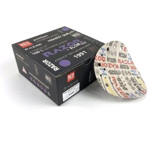 dischi abrasivi ceramici viola razor flow cut 150mm multiforo r320 (50pz)