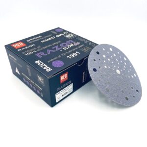 dischi abrasivi ceramici viola razor flow cut 150mm multiforo r320 (50pz)
