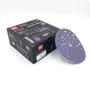 dischi abrasivi ceramici viola razor flow cut 150mm multiforo r400 (50pz)