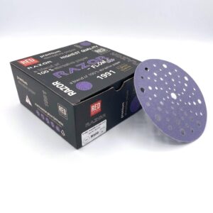 dischi abrasivi ceramici viola razor flow cut 150mm multiforo r500 (50pz)