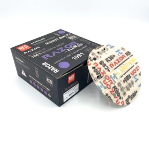 dischi abrasivi ceramici viola razor flow cut 150mm multiforo r80+ (50pz)