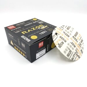 dischi abrasivi gialli razor flow premium 150mm 15h r320 (50pz) dischi abrasivi gialli razor flow premium 150mm 15h r320 (50pz)