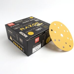 dischi abrasivi gialli razor flow premium 150mm 15h r320 (50pz) dischi abrasivi gialli razor flow premium 150mm 15h r320 (50pz)