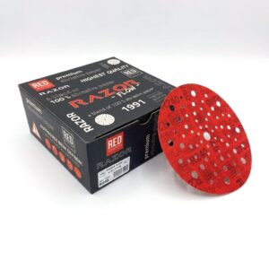 dischi abrasivi hq razor flow rosso 150mm multiforo r240 (50pz)