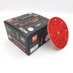 dischi abrasivi hq razor flow rosso soft touch 150mm multiforo r1000 (20pz)