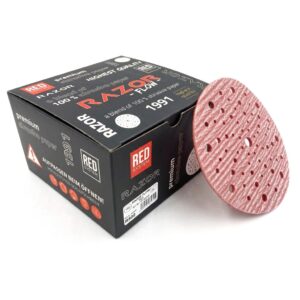 dischi abrasivi hq razor flow rosso soft touch 150mm multiforo r500 (20pz)